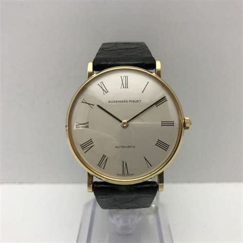 audemars piguet ultra thin automatic oro 18kt quadrante nero